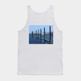 Sausalito Pile Moorings. San Francisco Bay Area Tank Top